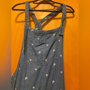 Aerie overalls with flower detail.